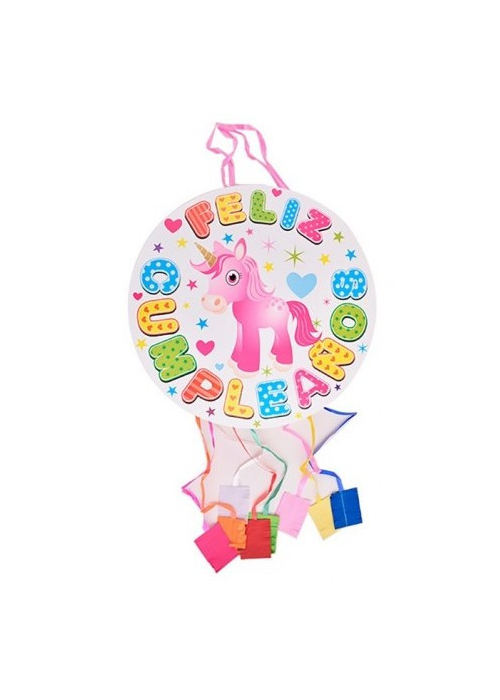 Piñata de Unicornio con Tiras - CELEBRACIONES
