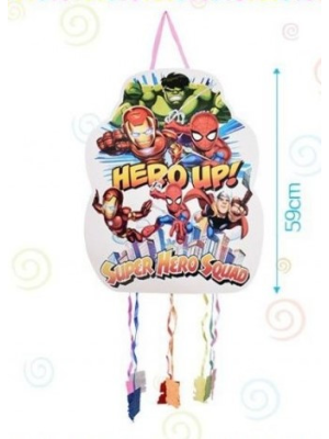 Piñata de Superheroes con Tiras - CELEBRACIONES