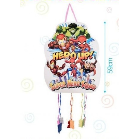 Piñata de Superheroes con Tiras - CELEBRACIONES