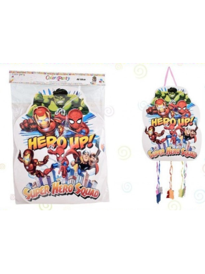 Piñata de Superheroes con Tiras - CELEBRACIONES