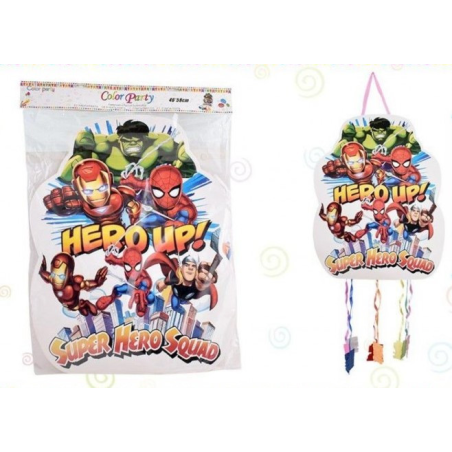 Piñata de Superheroes con Tiras - CELEBRACIONES