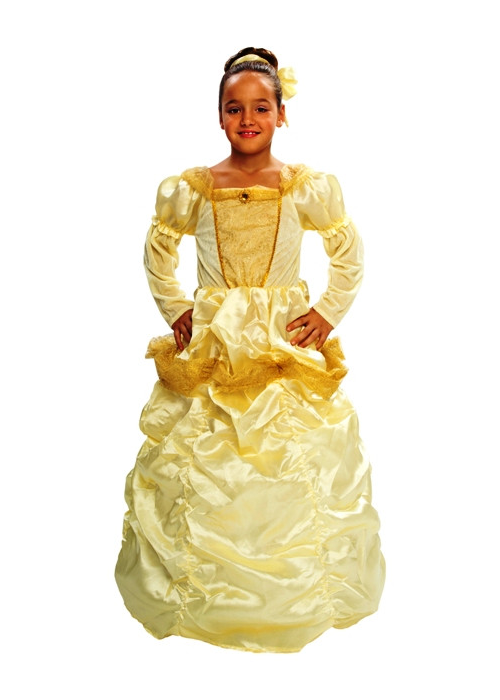 Disfraz de Princesa Amarilla Infantil - Disfraces de Princesas para Niñas