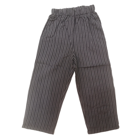 Pantalon Raya Gris Oscuro Infantil - TRAJES REGIONALES