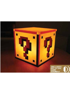 Lampara Bloque Interrogacion Super Mario Bros - LÃ¡mparas Frikis