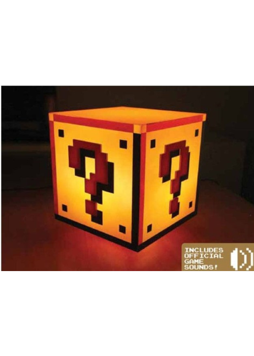 Lampara Bloque Interrogacion Super Mario Bros - LÃ¡mparas Frikis