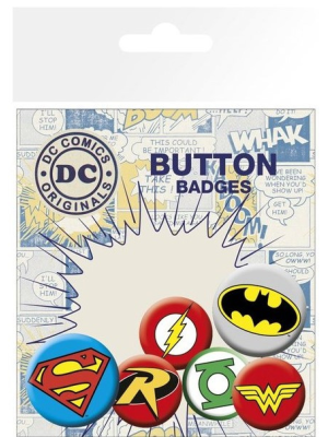 6 Chapas Logos DC Comics - ZONA FRIKI