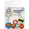 6 Chapas Logos DC Comics