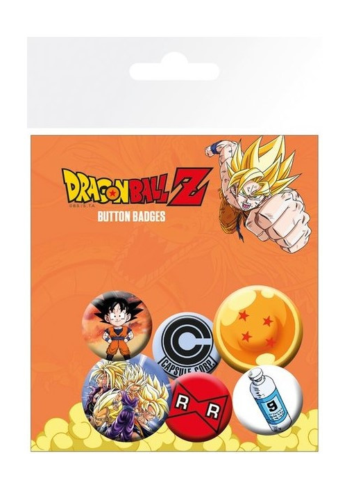 6 Chapas Dragon Ball