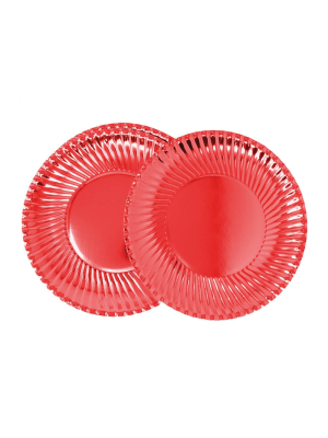 Comprar Platos Rojos 8 Unid - CELEBRACIONES