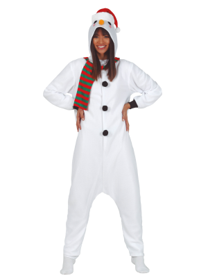Disfraz de Muñeco de Nieve Pijama - Disfraces Navideños Adultos