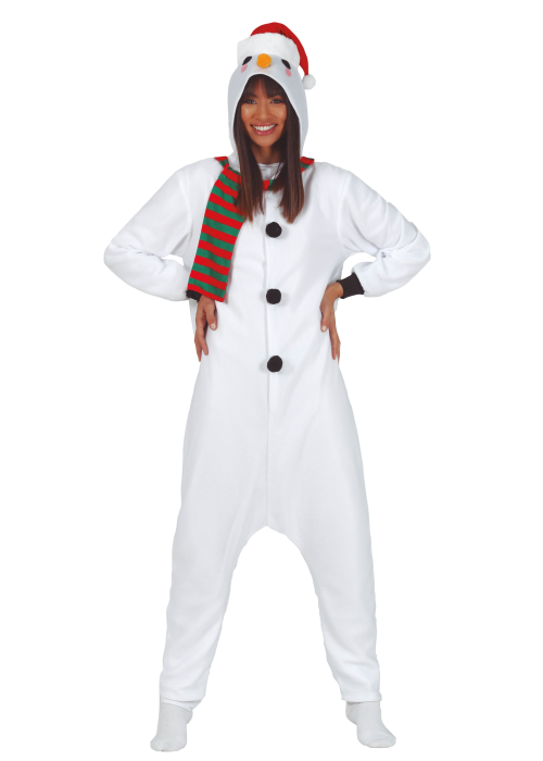 Disfraz de Muñeco de Nieve Pijama - Disfraces Navideños Adultos