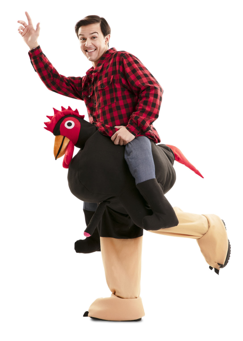 Disfraz de Gallo Exibicionista a Hombros