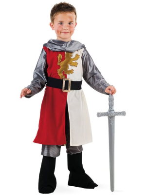 Comprar Disfraz de Guerrero Medieval Rojo Infantil - Disfraces Medievales para Niños