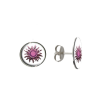 Pendientes Eguzkilore Rosa Tuerca - Colgantes, Pulseras y Pendientes