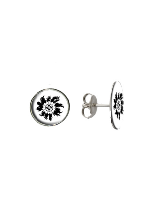 Pendientes Eguzkilore NegroTuerca - Colgantes, Pulseras y Pendientes