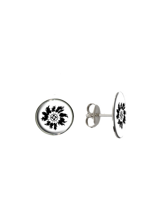 Pendientes Eguzkilore NegroTuerca - Colgantes, Pulseras y Pendientes