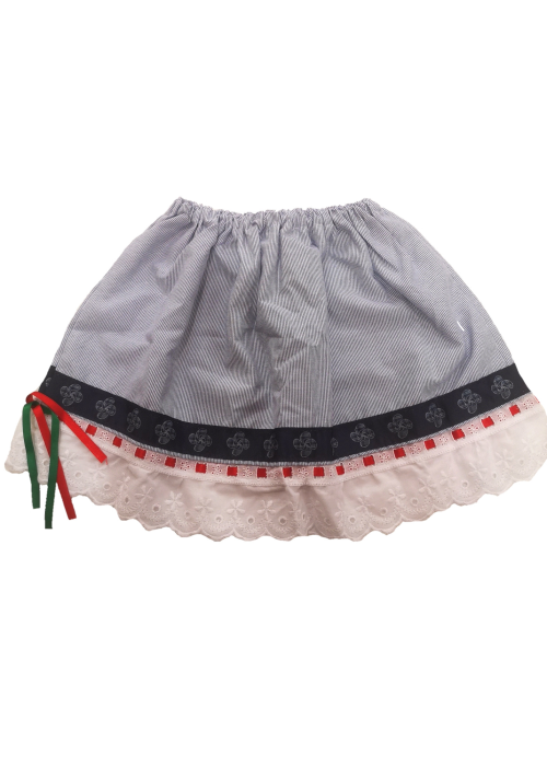 Falda Mil Rayas Bebe - Trajes Vascos Bebe