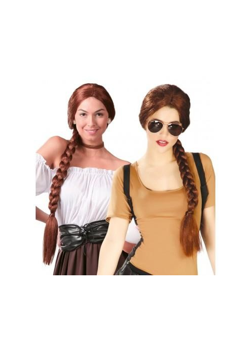 Erosi Peluka braid Gaztaina bakarrik 9.50€ – mozorro Denda online
