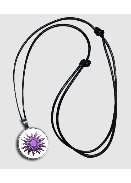 Colgante Eguzkilore Morado - Colgantes, Pulseras y Pendientes