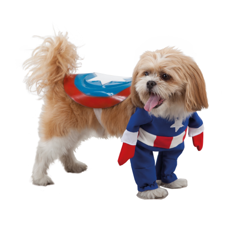 Disfraz de Super Heroe America para Mascota - DISFRACES PARA PERROS