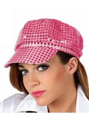 Gorra Lentejuelas Rosa - Sombreros