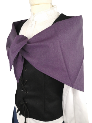 Pañuelo Casera Grande Morado Oscuro - TRAJES REGIONALES