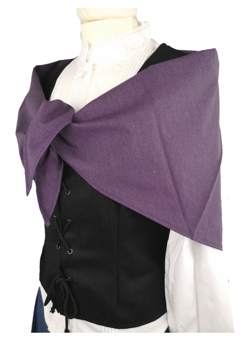 Pañuelo Casera Grande Morado Oscuro - TRAJES REGIONALES
