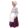 Conjunto Casera infantil Morado Oscuro Laida - Trajes Neska - Baserritarra Niña