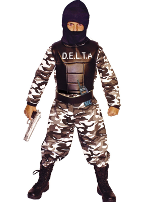 Disfraz de Militar Delta Force Infantil - Disfraces Militares Infantiles