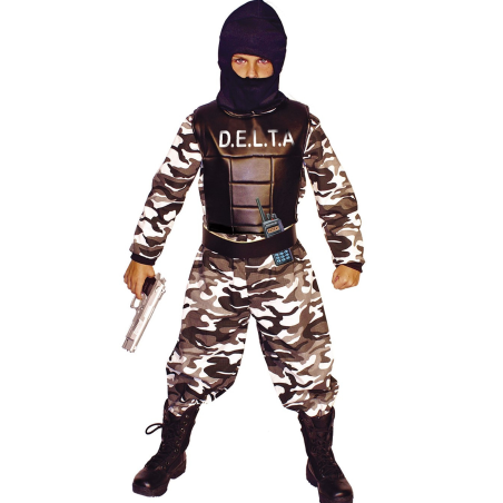 Disfraz de Militar Delta Force Infantil - Disfraces Militares Infantiles