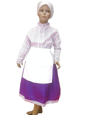 Conjunto Casera infantil Morado Claro Laida - Trajes Neska - Baserritarra Niña
