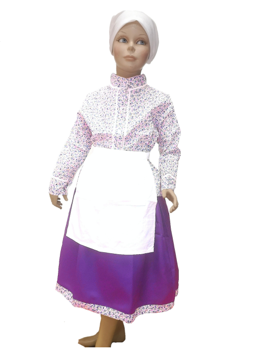 Conjunto Casera infantil Morado Claro Laida - Trajes Neska - Baserritarra Niña