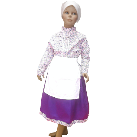 Conjunto Casera infantil Morado Claro Laida - Trajes Neska - Baserritarra Niña