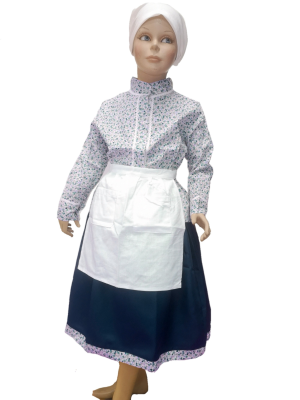 Conjunto Casera Infantil Azul Oscuro Laida - Trajes Neska - Baserritarra Niña
