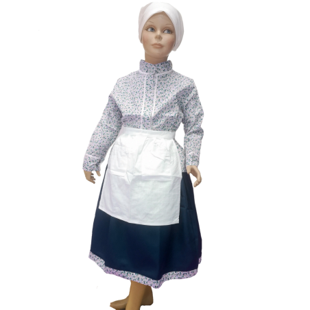 Conjunto Casera Infantil Azul Oscuro Laida - Trajes Neska - Baserritarra Niña