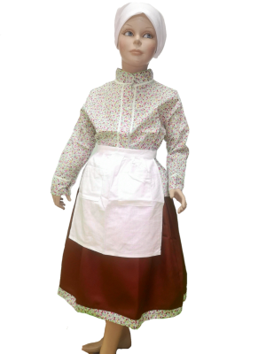 Conjunto Casera Infantil Granate Oscuro Laida - Trajes Neska - Baserritarra Niña