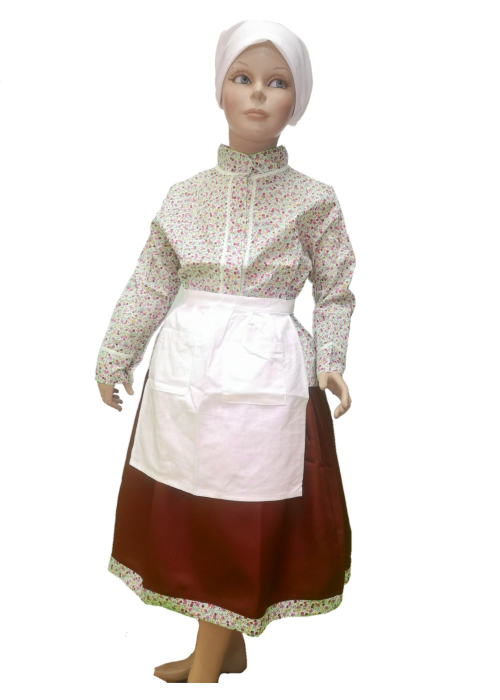 Conjunto Casera Infantil Granate Oscuro Laida - Trajes Neska - Baserritarra Niña
