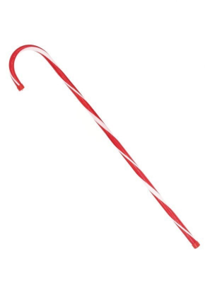 Baston de Caramelo Rojo y Blanco - Bastones, Cetros y Escobas
