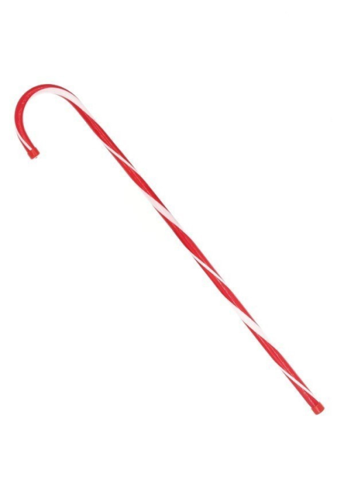Baston de Caramelo Rojo y Blanco - Bastones, Cetros y Escobas