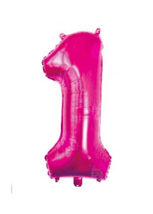 Globo Fucsia Numero 1 de Foil 32 - Globos