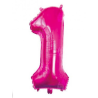 Globo Fucsia Numero 1 de Foil 32 - Globos