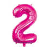 Globo Fucsia Numero 2 de Foil 32 - Globos
