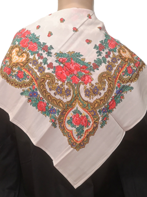 Pañuelo Portugues Beige - Pañuelos y Delantales Regionales