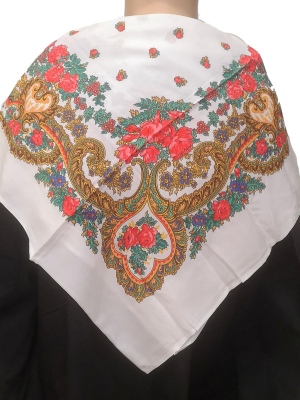 Pañuelo Portugues Blanco - Pañuelos y Delantales Regionales