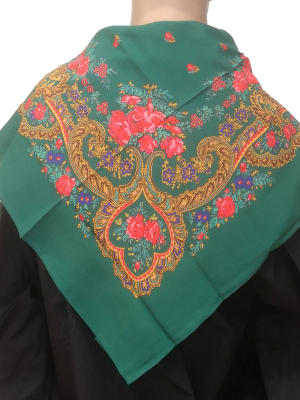 Comprar Pañuelo Portugues Verde Oscuro - Pañuelos y Delantales Regionales