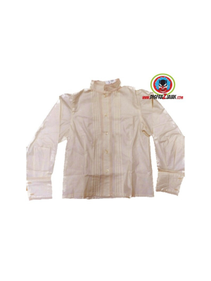 Camisa Casera Mujer con Puntillas Beige - TRAJES REGIONALES