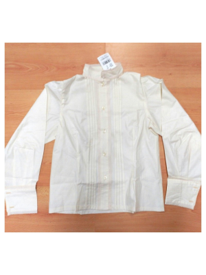 Camisa Casera Mujer con Puntillas Beige - TRAJES REGIONALES