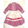 Conjunto Casera Rayas Rosa - Trajes Neska - Baserritarra Niña