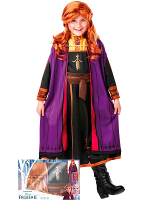 Disfraz de Anna Travel con Peluca Frozen2 Caja Inf. - Disney
