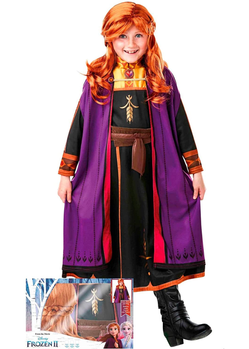 Disfraz de Anna Travel con Peluca Frozen2 Caja Inf. - Disney